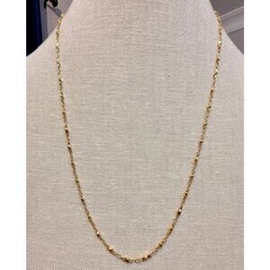 Authentic Monet Gold Tone Station Necklace 24”